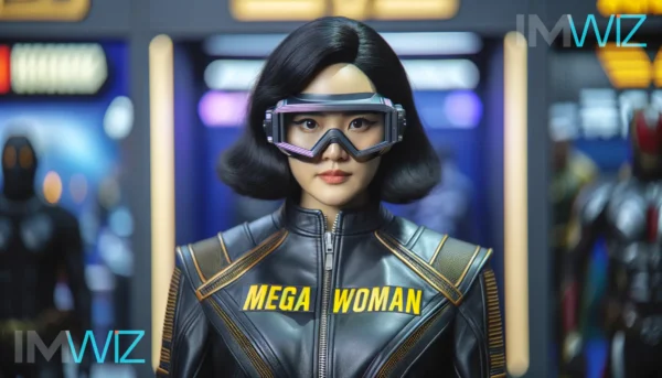 Female superhero « Mega Woman »